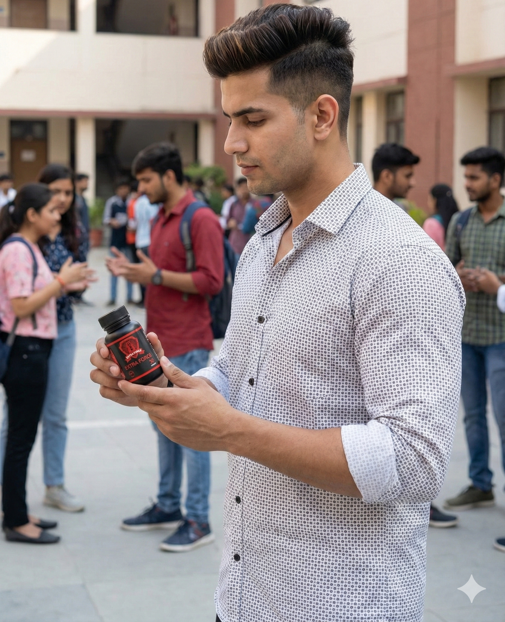 Harsh holding Extra Force