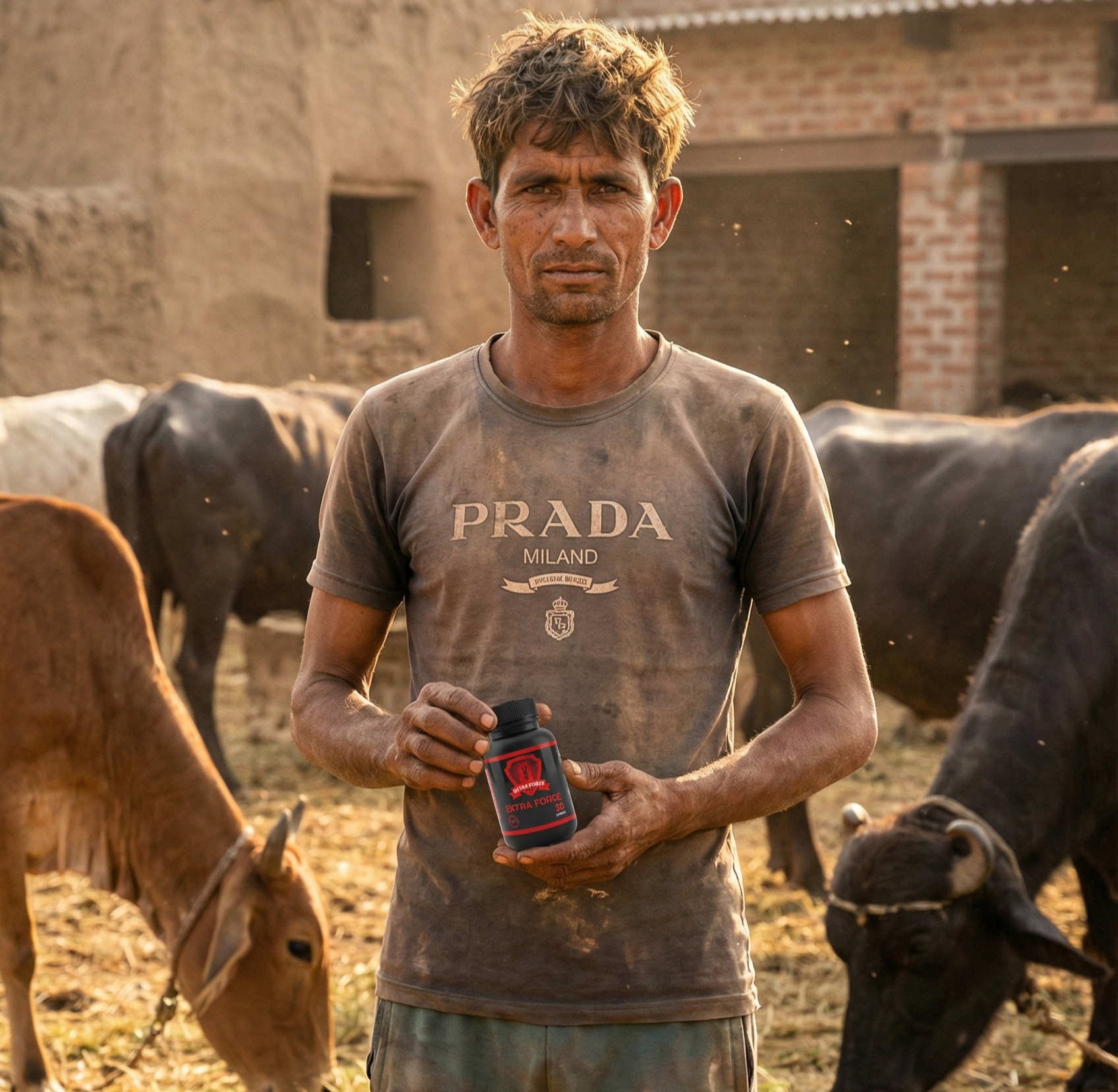 Rohit showing bottle in hand